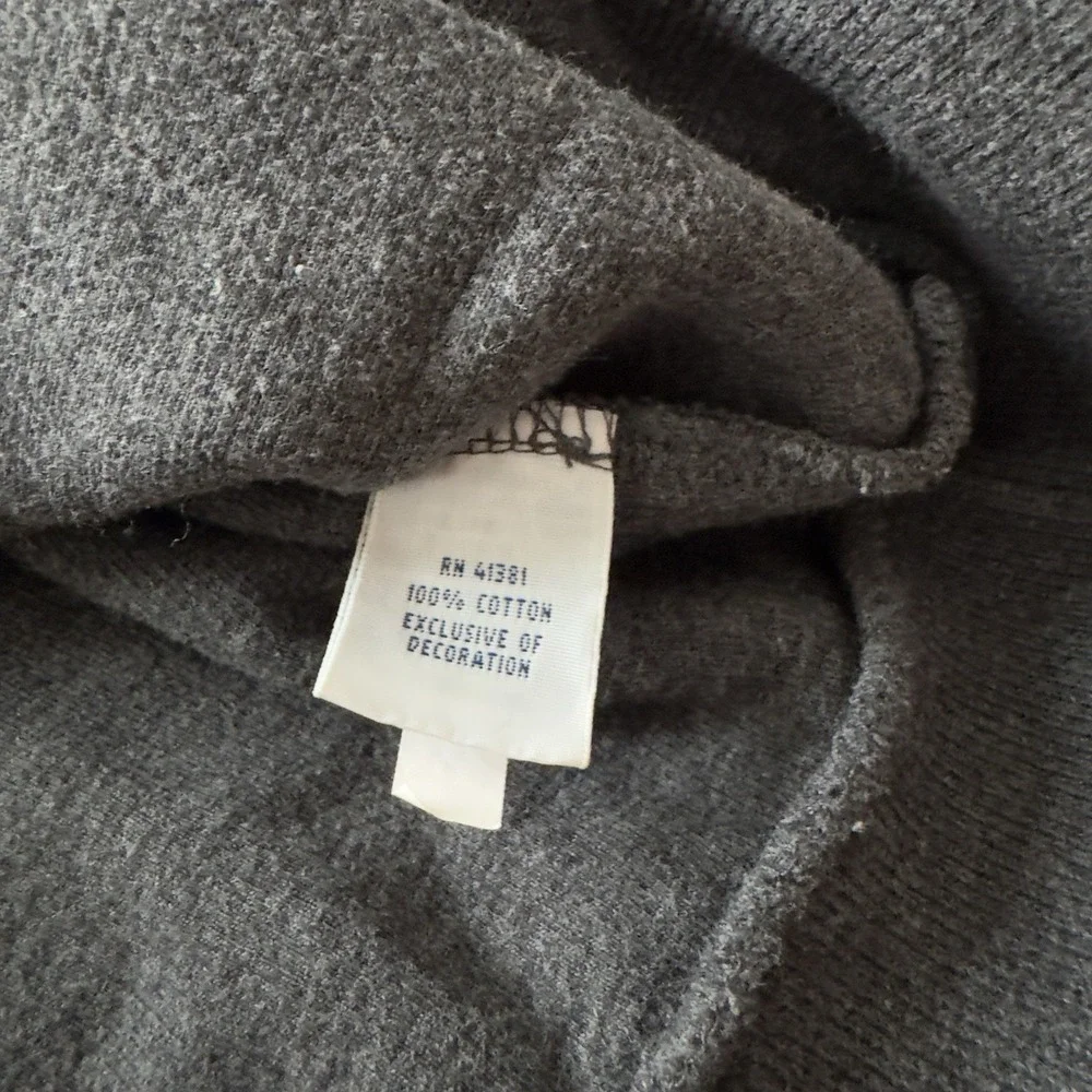 Men Polo Ralph Lauren Pony Shawl Collar Pullover Elbow Patch Sweater XL Gray Vtg